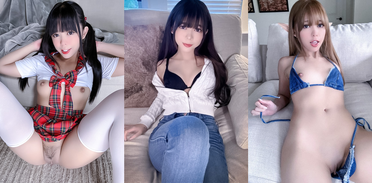 极品福利姬【绯红小猫】cos喜多川海梦，樱桃小嘴深喉吞棒，白虎粉鲍道具自慰反差嫩妹骚劲十足